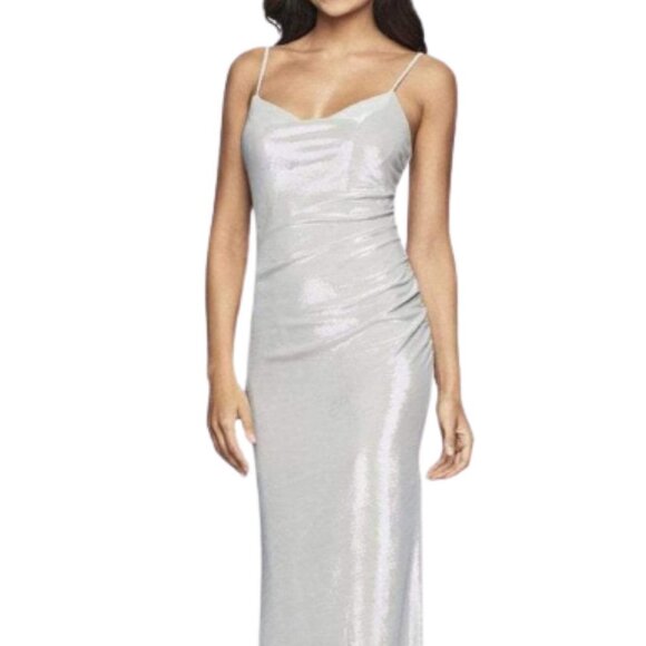 Faviana Dresses & Skirts - NWT Faviana S10256 Metallic Jersey Prom Dress Black Size 10